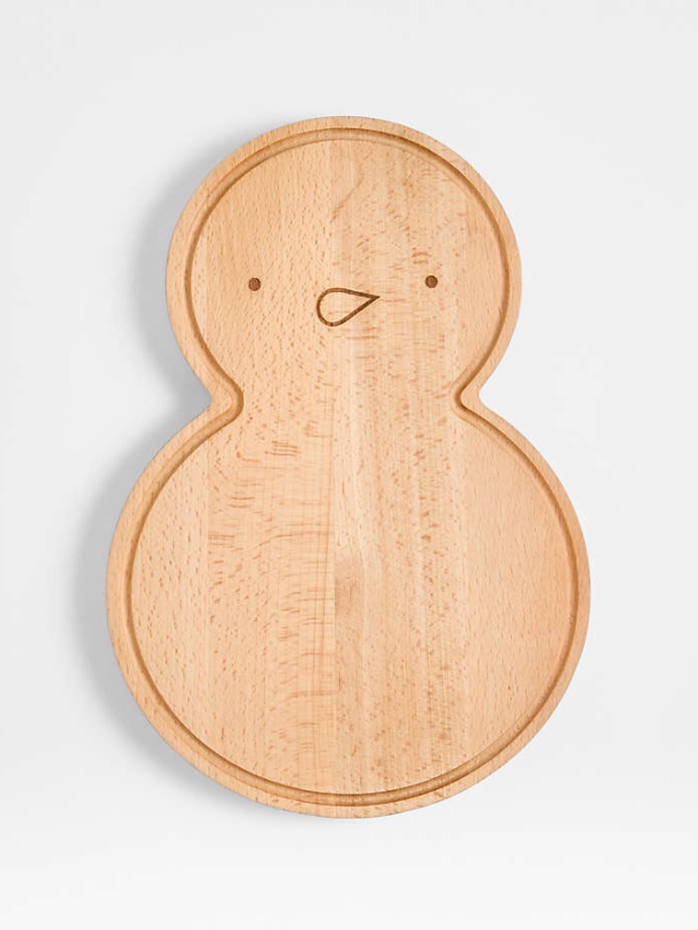 Crate&Barrel Snowman Wood Cutting Board